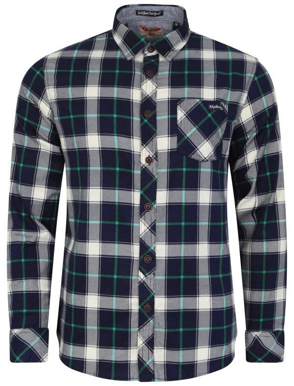 Shirts Callaghan Checked Shirt in Porcelain Green / S - Tokyo Laundry