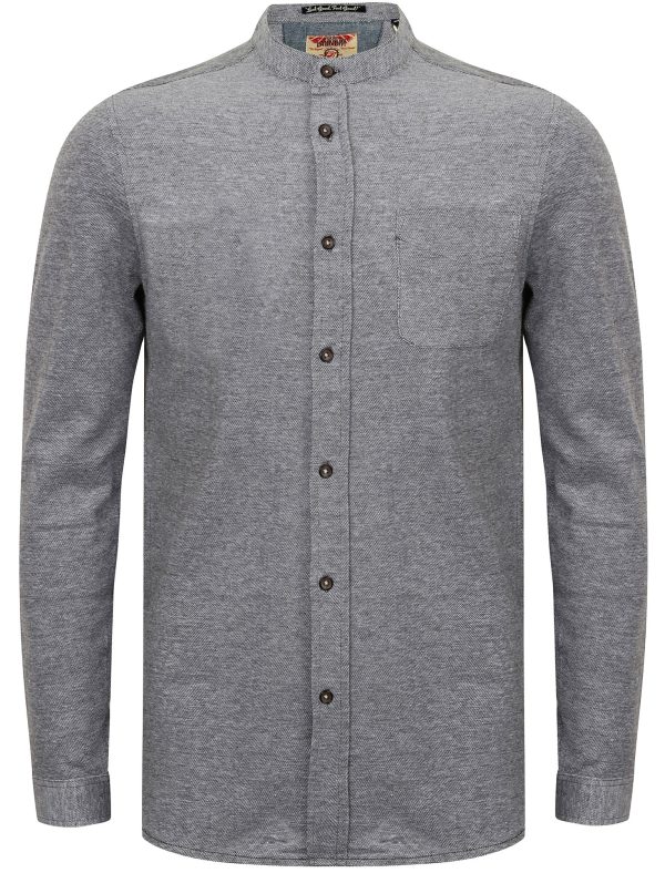 Shirts Navasota Long Sleeve Cotton Shirt In White / Black / S - Tokyo Laundry