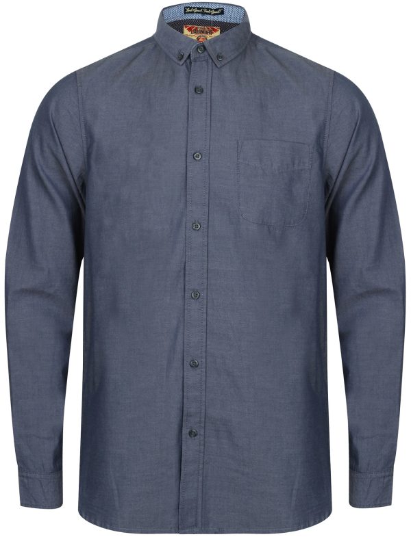 Shirts Sonoma Long Sleeve Cotton Shirt In Dress Blues / S - Tokyo Laundry