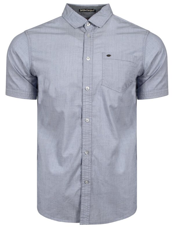 Shirts Valencia Short Sleeve Cotton Shirt in Dress Blues / S - Tokyo Laundry