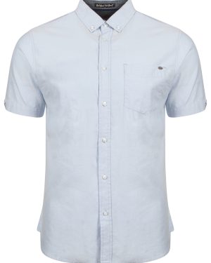 Shirts Woodbury Short Sleeve Cotton Twill Shirt in Placid Blue / S - Tokyo Laundry
