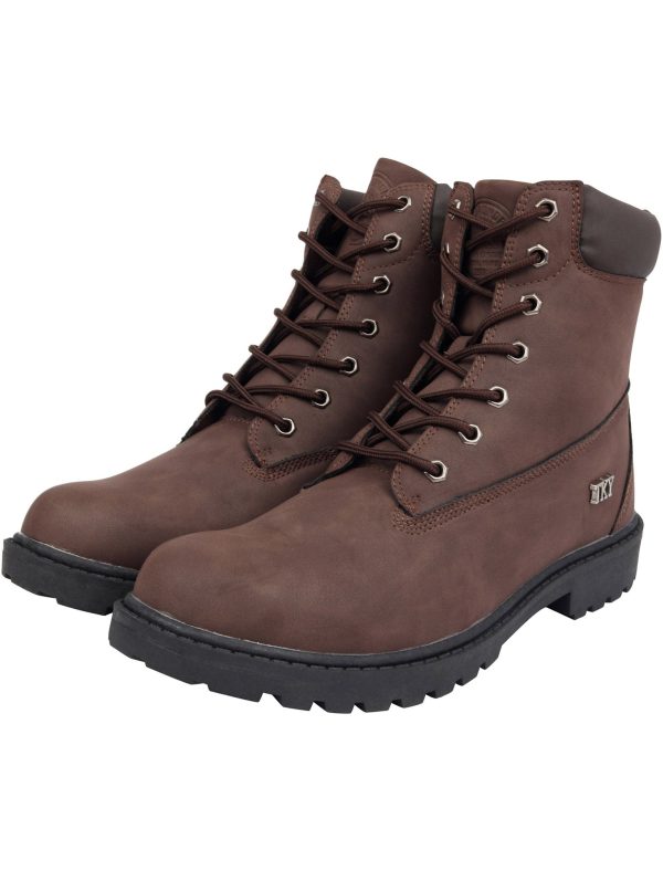 Shoes Sirius Faux Leather Lace Up Hiking Style Boots in Brown / 8 (42) - Tokyo Laundry