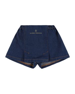 Shrimp Cotton Denim Skirt