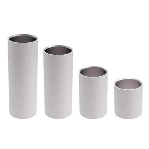 (Silver) Stainless Steel Guitar Sliders Finger Sleeve 1 Set