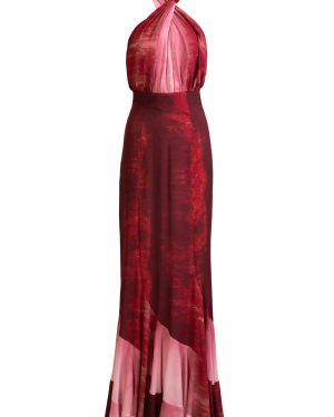 Silvia Tcherassi - Raisa Halter Maxi Dress - Red - M - Only At Moda Operandi