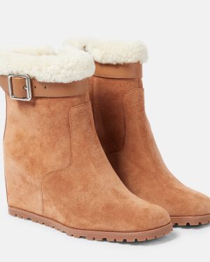 Simkhai Avery suede wedge ankle boots