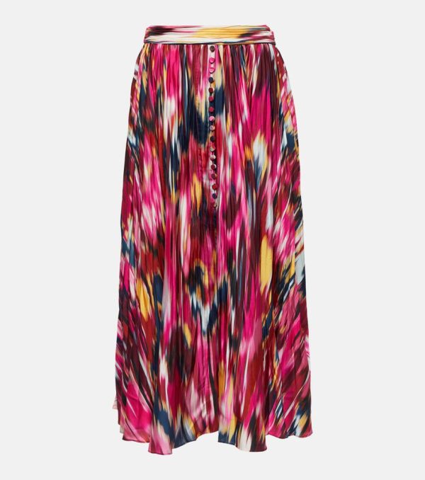 Simkhai Dulce pleated maxi skirt