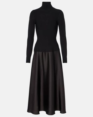 Simkhai Frances knitted satin midi dress