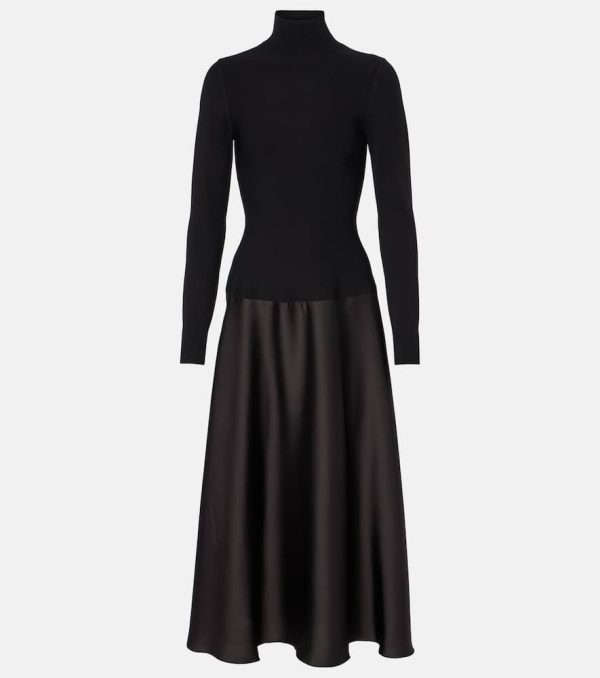 Simkhai Frances knitted satin midi dress