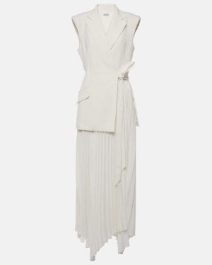 Simkhai Helena pleated wrap dress