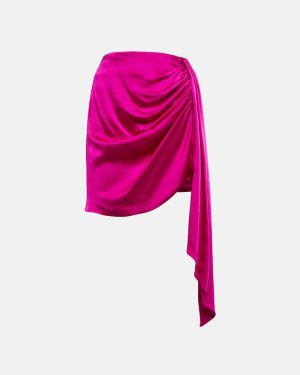 Simkhai Mae asymmetric draped mini skirt
