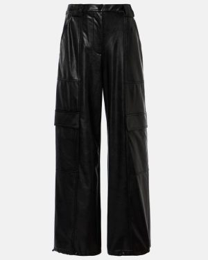 Simkhai Sofia faux leather cargo pants