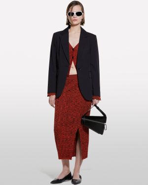 Sisley - Black Regular Fit Blazer, Woman, Black, Size: 48
