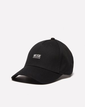 Sisley - Hat With Embroidery, Woman, Black