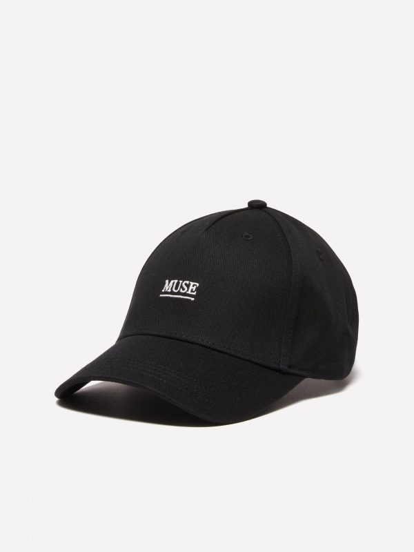 Sisley - Hat With Embroidery, Woman, Black