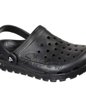 Skechers Arch Fit Foamie BBK Black Womens slipper mules 111371 in a Plain Man-made in Size 3