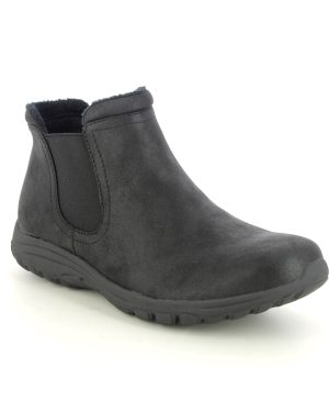 Skechers Reggae Fest 2.0 New Yorker BBK Black Womens ankle boots 158388 in a Plain Man-made in Size 6