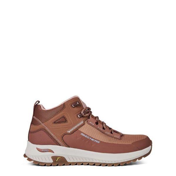 Skechers Waterproof Hotmelt Overlay High Top Hiking Boots Womens - Brown