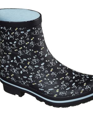 Skechers Womens BOBS Rain Check Misty Eye Wellington Boots UK Size 8 (EU 41)