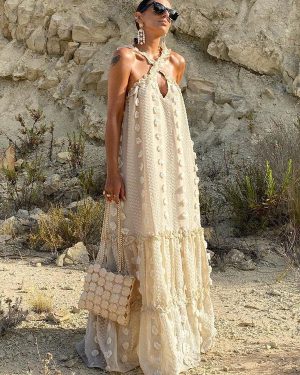 Sleeveless Maxi Dress Casual Oversized Floor Length Dress