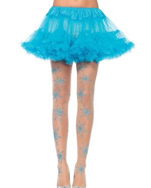 Snowflake Glitter Tights