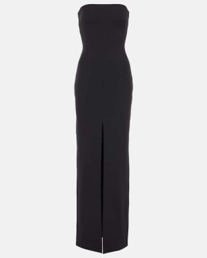 Solace London Bysha strapless crepe maxi dress