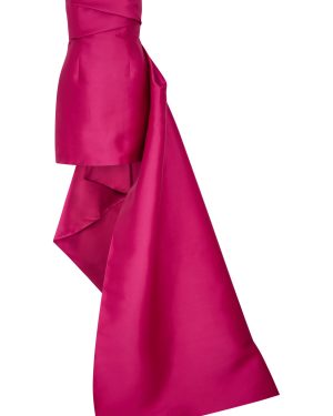Solace London Meyer Strapless Satin Mini Dress - Pink - 8