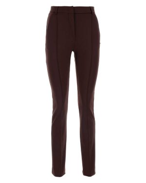 SportMax Chocolate Stretch Nylon Skinny Ricetta Pant