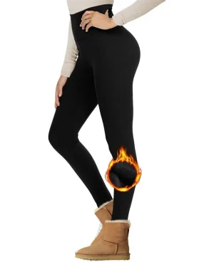 Sportswear Gym Warm Thermals Fleece Leggings for Women Winter High Waist Yoga Pant Fitness Sport Warm Pants Fitness Spor