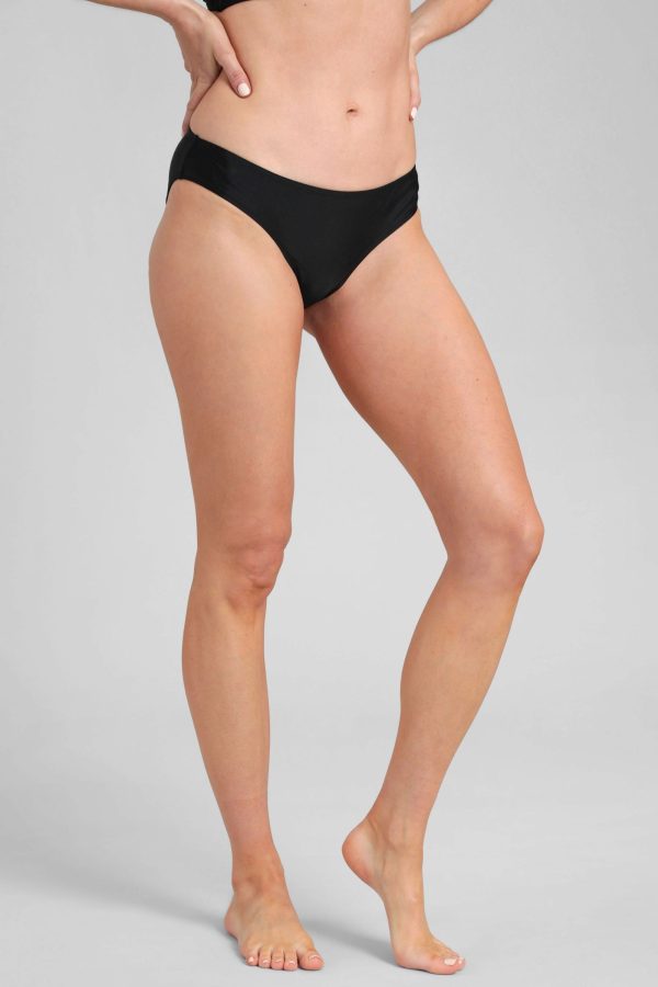 Sporty Womens Bikini Bottoms - Black
