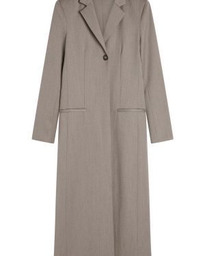 St. Agni - Tailored Wool-Blend Coat - Grey - L - Only At Moda Operandi