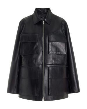 Stand Studio - Reyna Leather Jacket - Black - FR 36 - Moda Operandi
