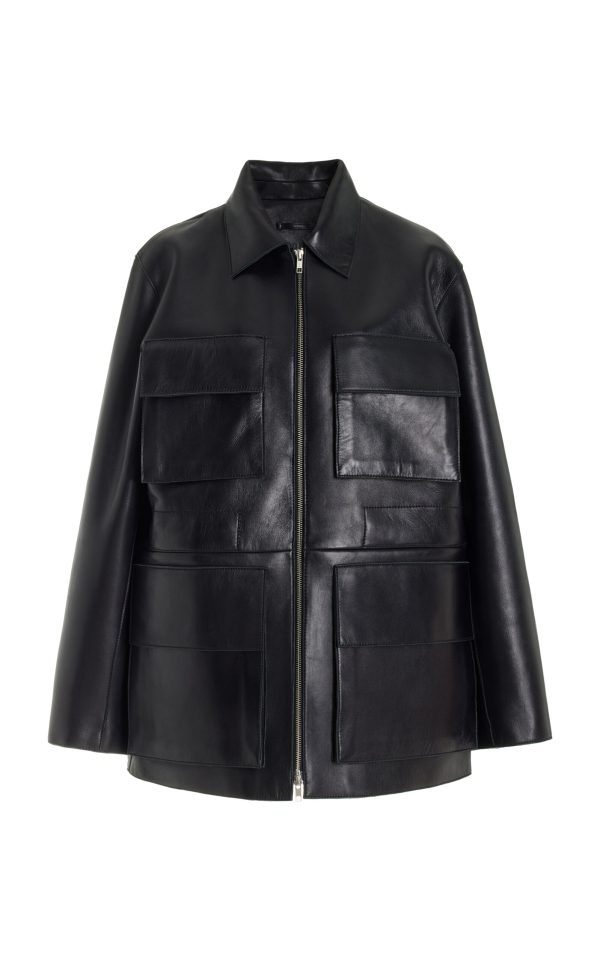 Stand Studio - Reyna Leather Jacket - Black - FR 36 - Moda Operandi