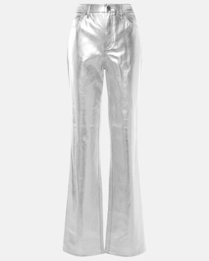 Staud Chisel faux leather straight-leg pants