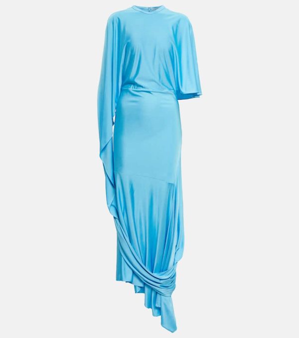 Stella McCartney Draped asymmetric maxi dress