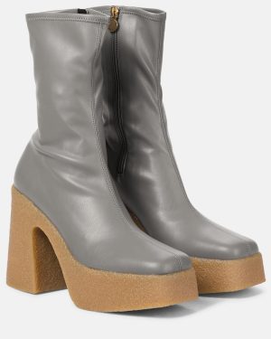 Stella McCartney Faux leather platform ankle boots