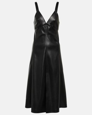 Stella McCartney Faux leather slip dress