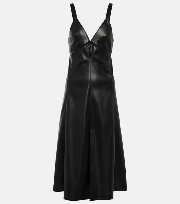 Stella McCartney Faux leather slip dress