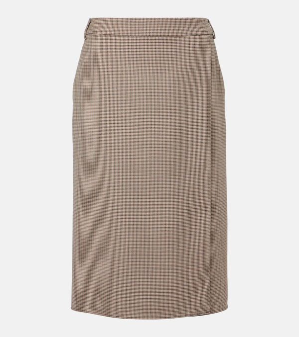 Stella McCartney Houndstooth wool pencil skirt