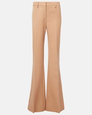Stella McCartney Low-rise striped wool flared pants