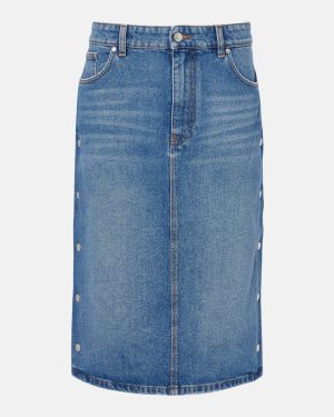 Stella McCartney Mid-rise denim pencil skirt