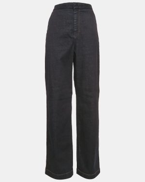 Stella McCartney Navy Blue Denim Wide Leg Jeans S Waist 28"