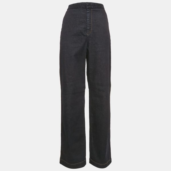 Stella McCartney Navy Blue Denim Wide Leg Jeans S Waist 28"