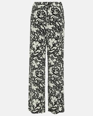 Stella McCartney Printed wide-leg silk pants