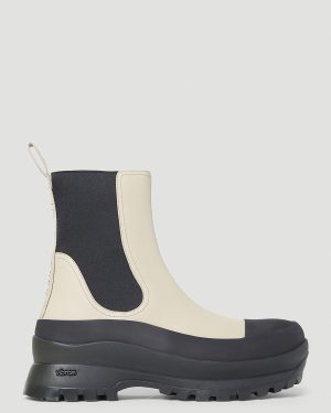 Stella McCartney Trace Alter Mat Ankle Boots - Woman Boots Beige Eu - 37