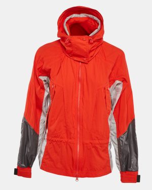Stella McCartney X Adidas Orange Nylon Windbreaker Jacket S