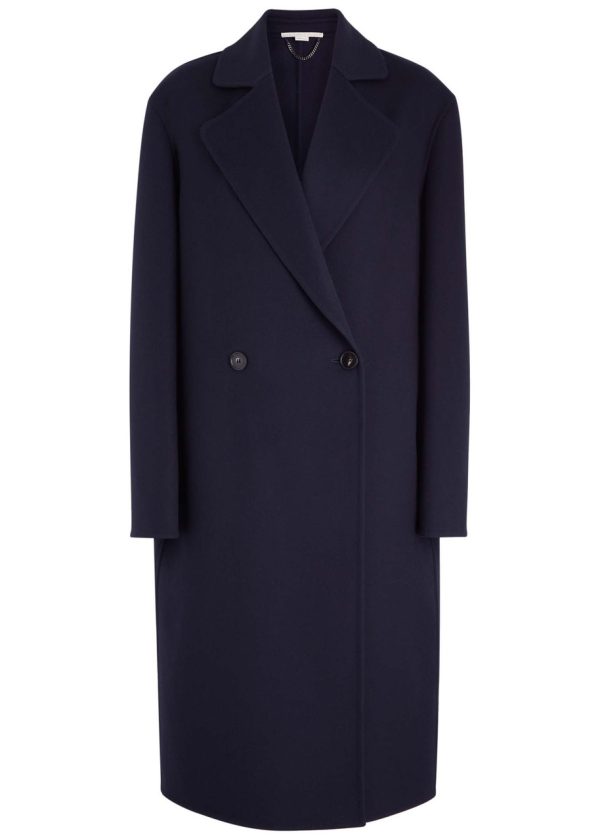 Stella Mccartney Double-breasted Wool Coat - Navy - 44 (UK12 / M)