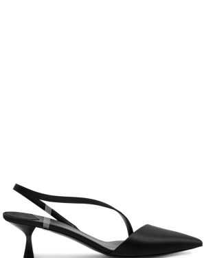 Stella Mccartney Stella Iconic 50 Satin Mules - Black - 40 (IT40 / UK7)