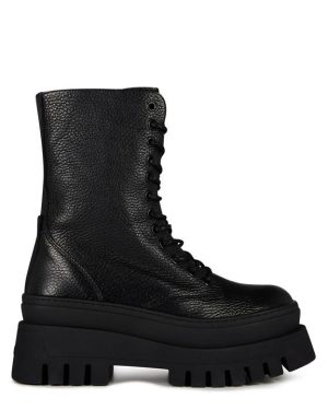 Steve Madden Coast Chunky Sole Ankle Boots - Black