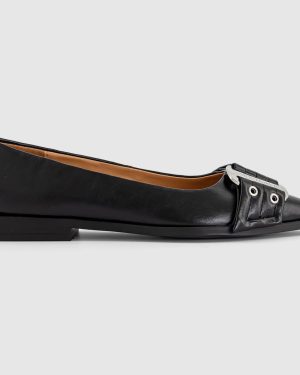 Steve Madden Womens Grail Ballet Flats Black, 3